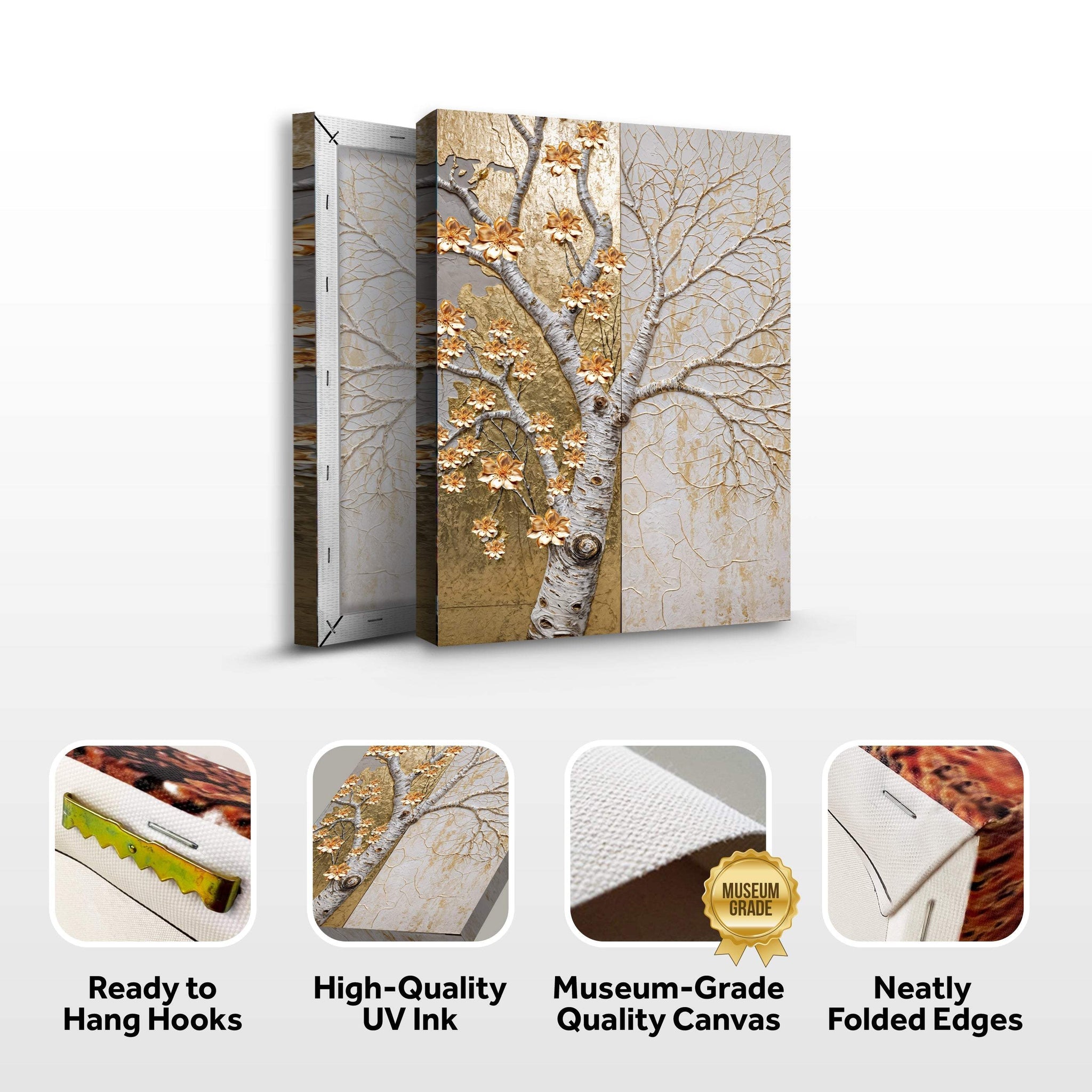Ivory Seasons Wall Art - Tailored Canvases - Flyclothing LLC