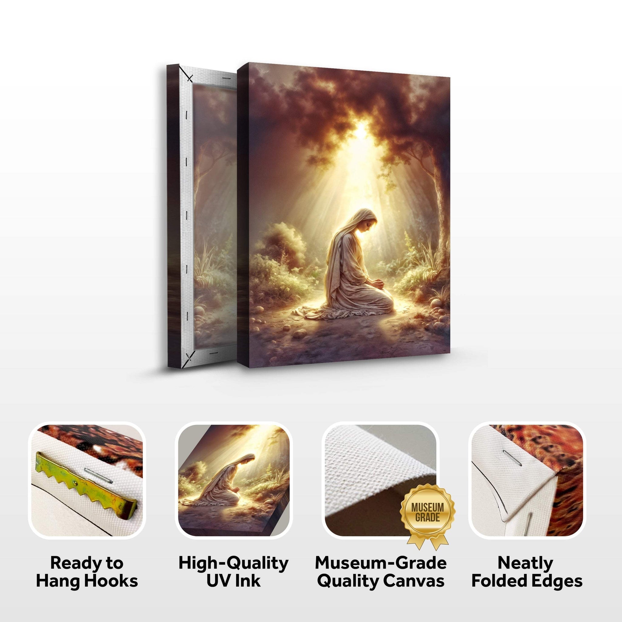 Mary Praying Faith Wall Art - Tailored Canvases - Flyclothing LLC