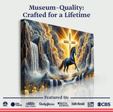 3D Horse Faith Wall Art III - Tailored Canvases - Flyclothing LLC