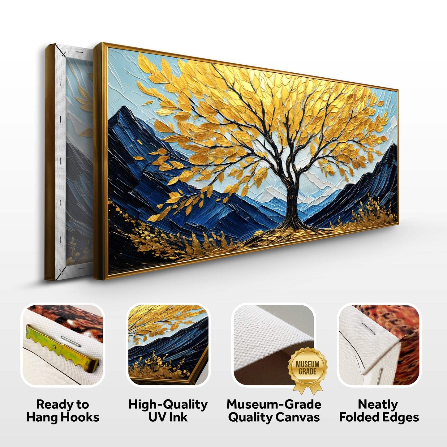 Golden Sanctuary Wall Art - Tailored Canvases - Flyclothing LLC