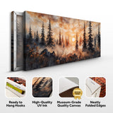 Rustic Forest Sunset Wall Art - Tailored Canvases - Flyclothing LLC