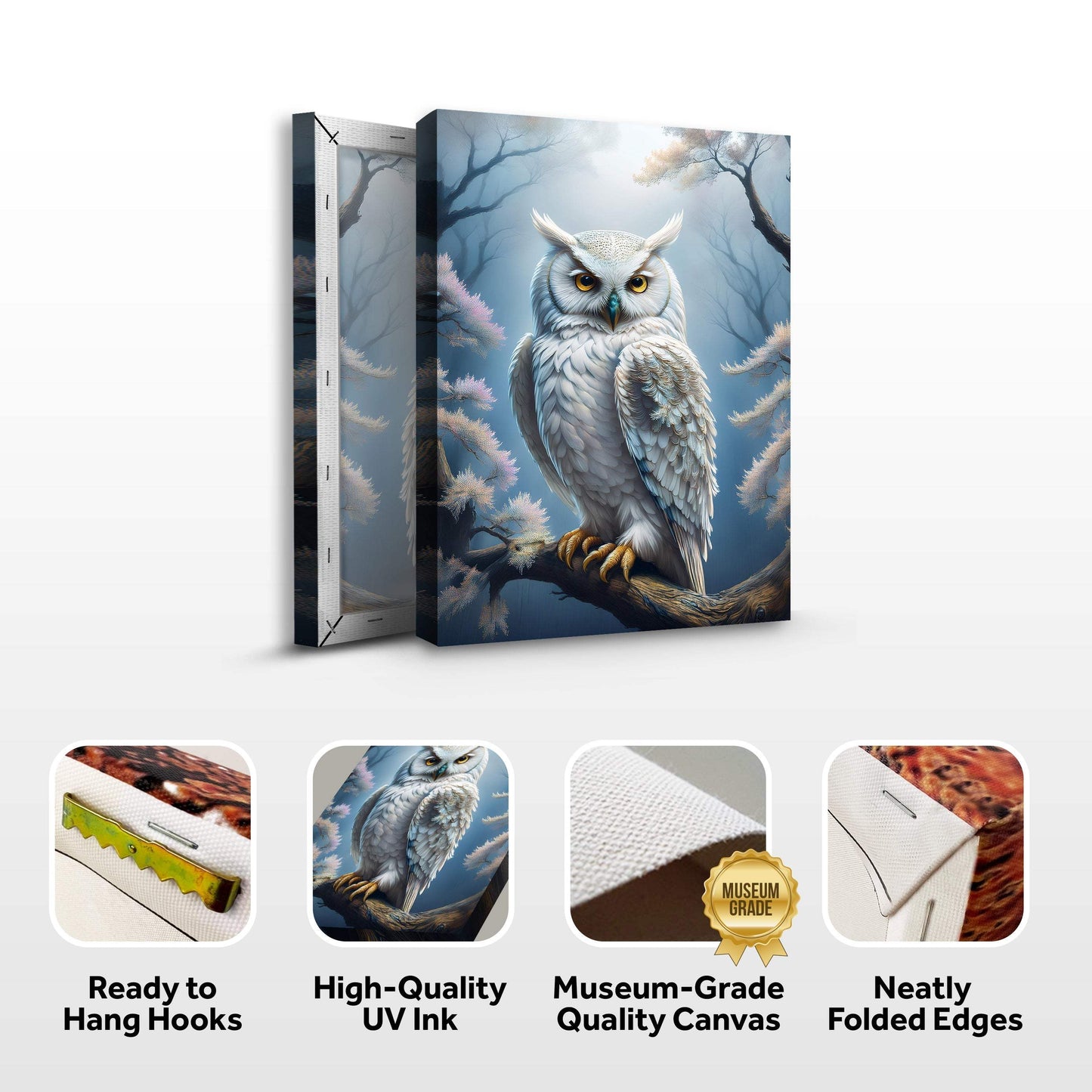 Owl Wall Art II - Tailored Canvases - Flyclothing LLC