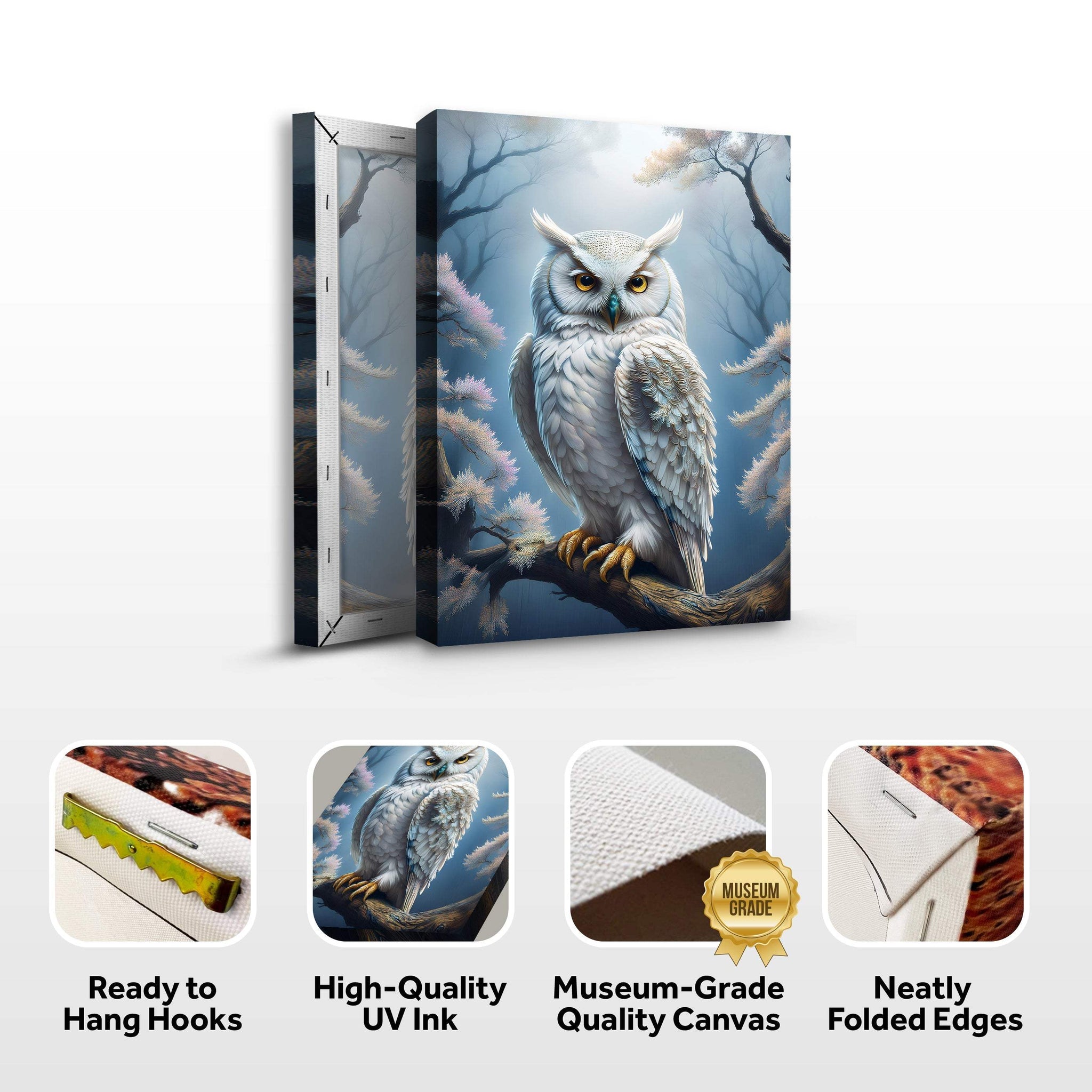 Owl Wall Art II - Tailored Canvases - Flyclothing LLC