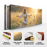 Jesus Protects The Lamb From Wolves Faith Wall Art IX - Tailored Canvases - Flyclothing LLC