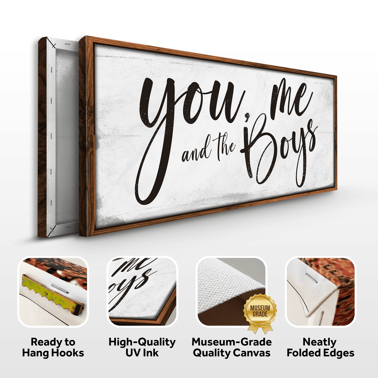 You Me and the Boys Farmhouse Bedroom Sign III - Tailored Canvases - Flyclothing LLC