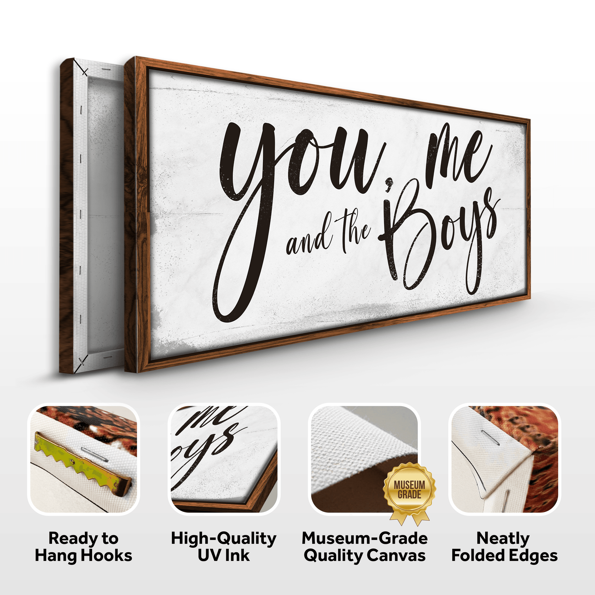 You Me and the Boys Farmhouse Bedroom Sign III - Tailored Canvases - Flyclothing LLC