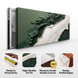 Green Rivers Abstract Wall Art VI - Tailored Canvases - Flyclothing LLC