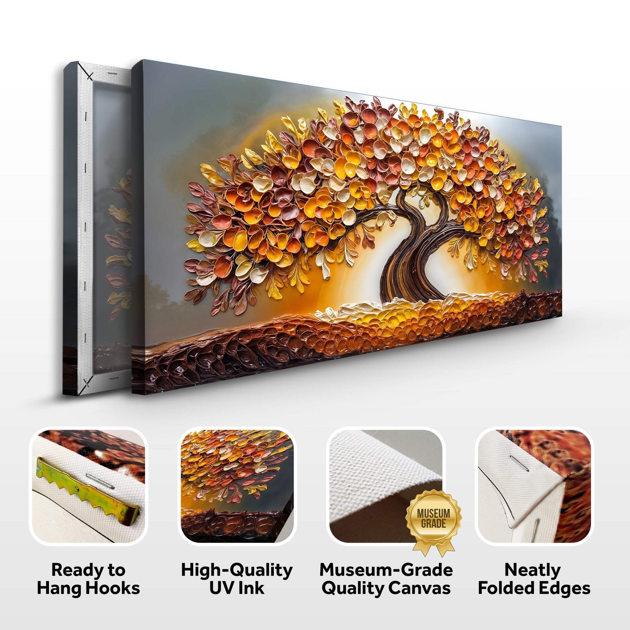 Golden Autumn Wall Art - Tailored Canvases - Flyclothing LLC
