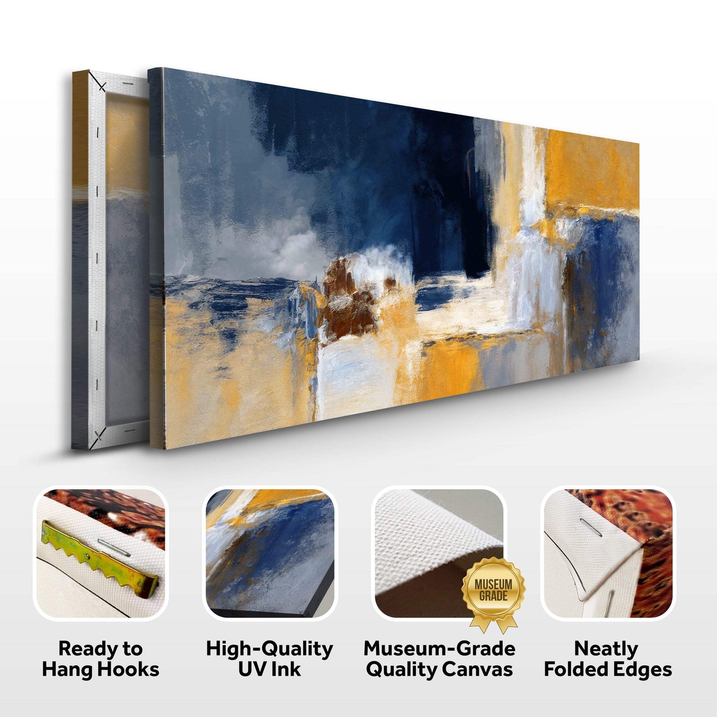 Abstract Geometric Lines Wall Art IV - Tailored Canvases - Flyclothing LLC