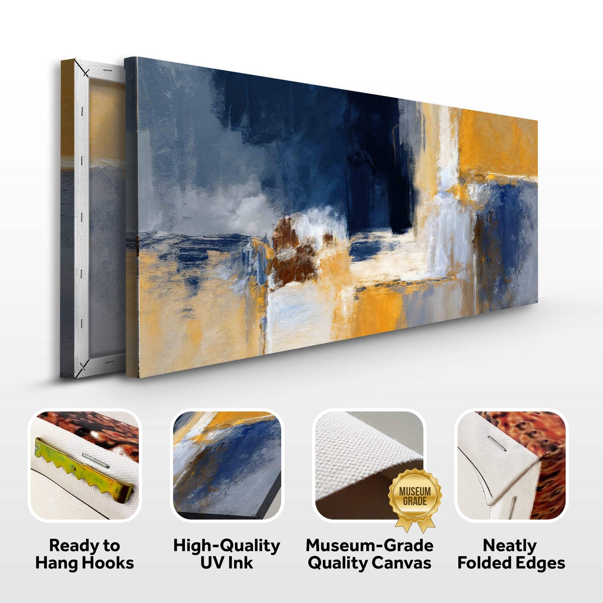 Abstract Geometric Lines Wall Art IV - Tailored Canvases - Flyclothing LLC