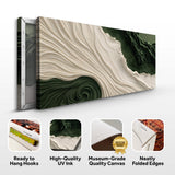 Green Rivers Abstract Wall Art XI - Tailored Canvases - Flyclothing LLC