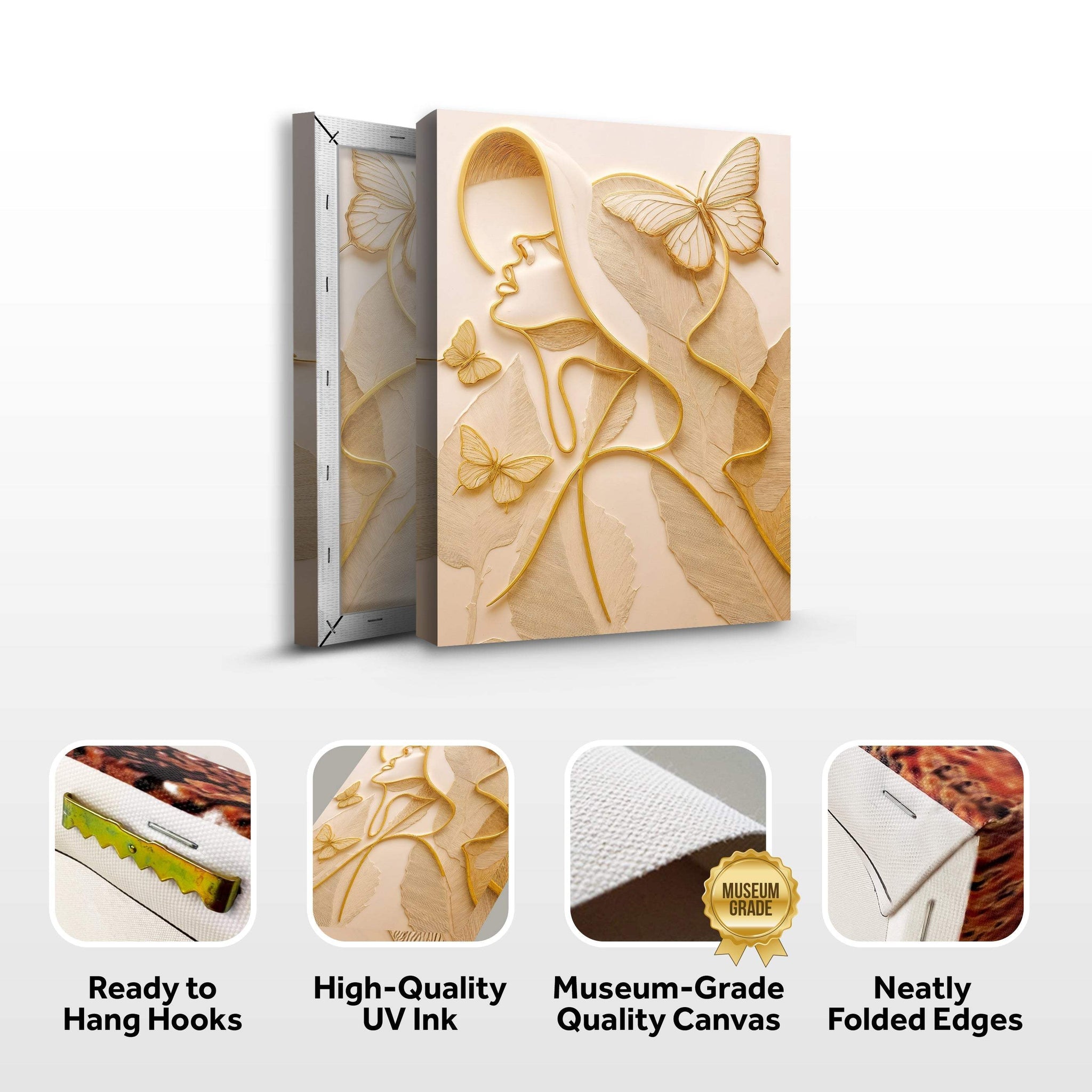 Minimalist Woman Line Wall Art - Tailored Canvases - Flyclothing LLC