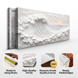 Ocean Waves Abstract Wall Art - Tailored Canvases - Flyclothing LLC