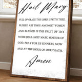 The Hail Mary Faith Sign - Tailored Canvases - Flyclothing LLC