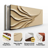 Beige Minimalist Wall Art II - Tailored Canvases - Flyclothing LLC
