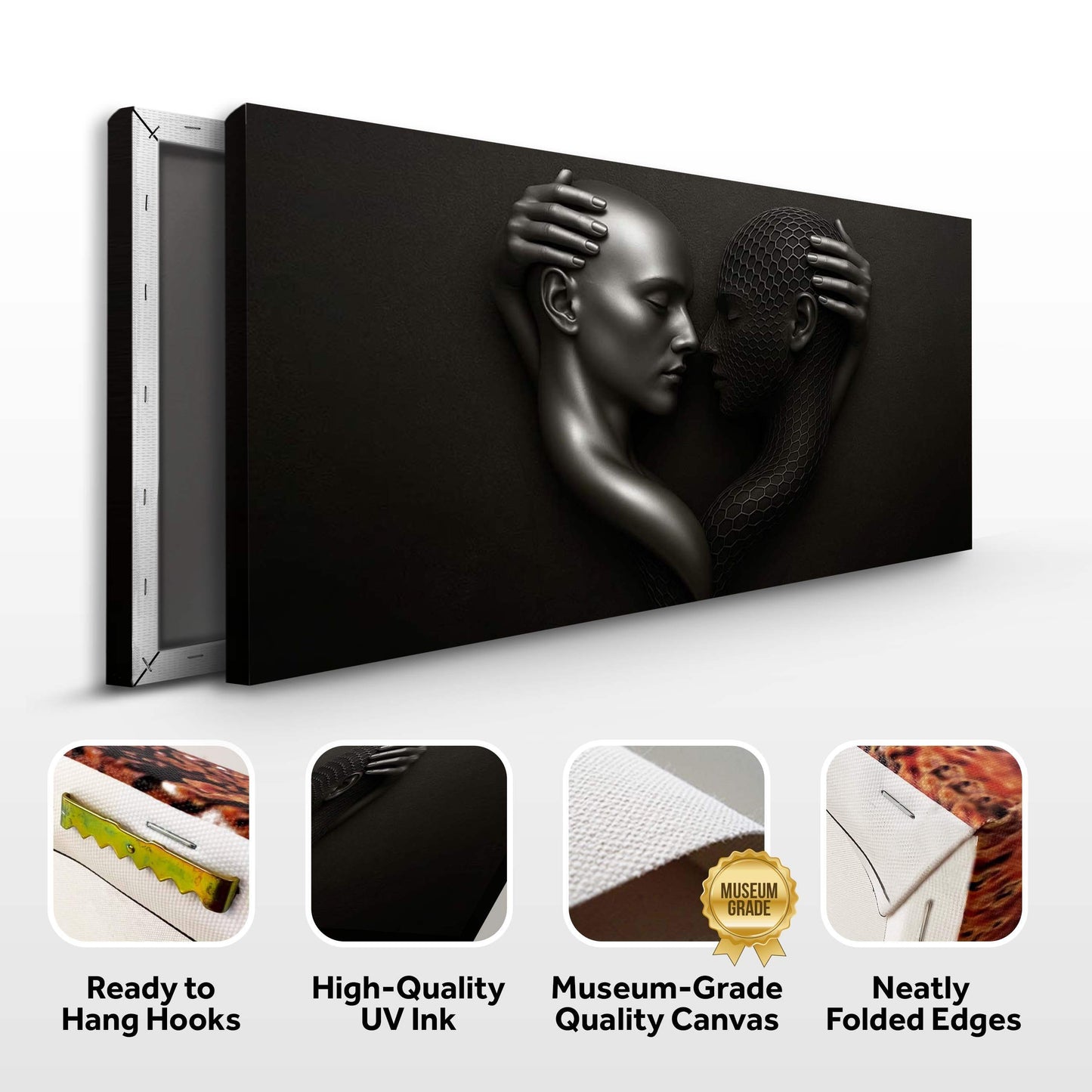 Eternal Love Figure Abstract Wall Art III - Tailored Canvases - Flyclothing LLC