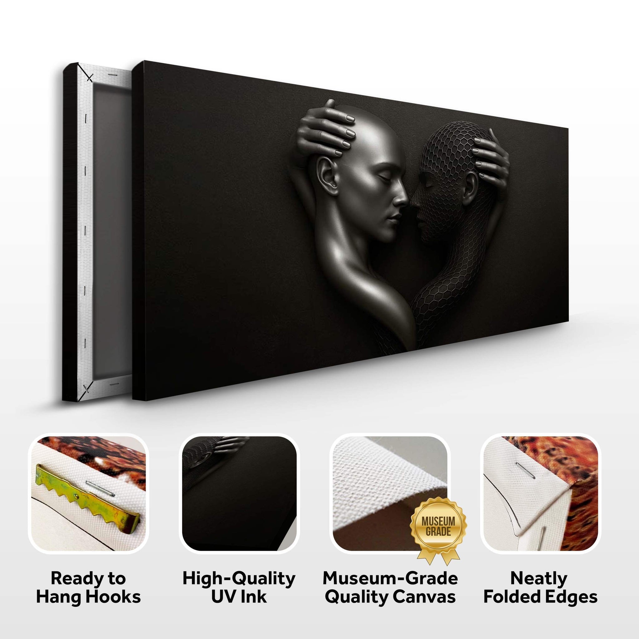Eternal Love Figure Abstract Wall Art III - Tailored Canvases - Flyclothing LLC