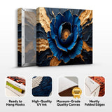 Sapphire Bloom Wall Art - Tailored Canvases - Flyclothing LLC
