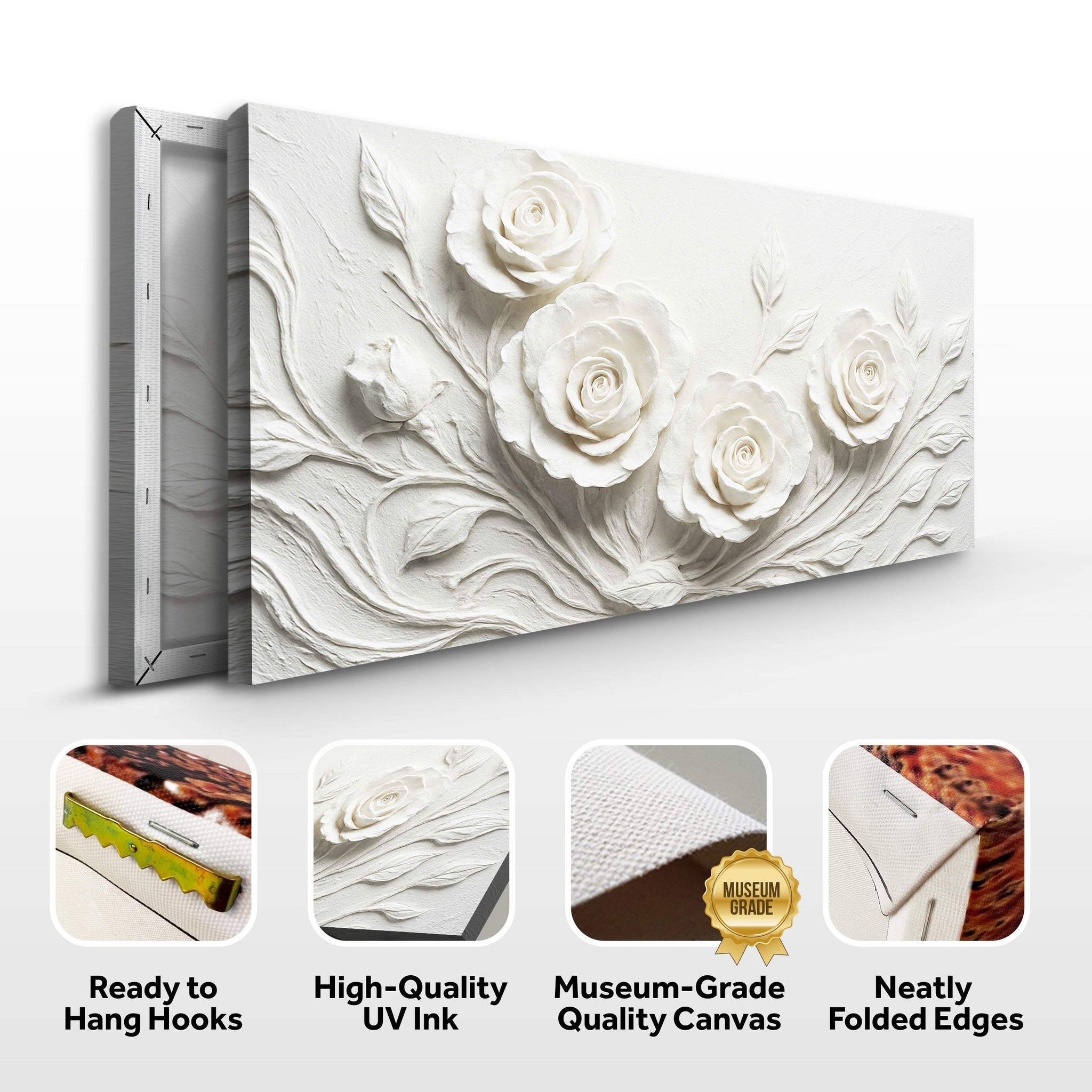 Floral Abstract Wall Art - Tailored Canvases - Flyclothing LLC