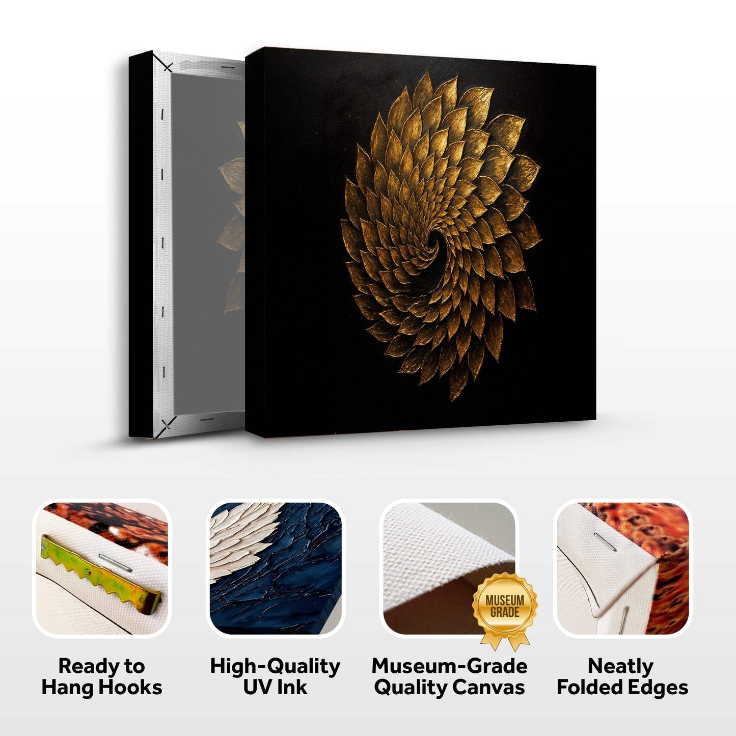 Winged Harmony Abstract Wall Art - Tailored Canvases - Flyclothing LLC