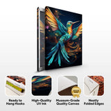Humming Bird Abstract Wall Art II - Tailored Canvases - Flyclothing LLC