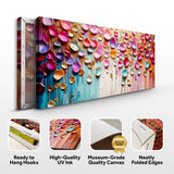 Vibrant Petals Wall Art - Tailored Canvases - Flyclothing LLC