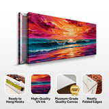 Coastal Sunset Wall Art - Tailored Canvases - Flyclothing LLC