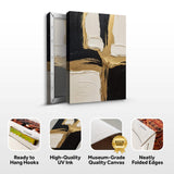 Black White and Gold Wall Art - Tailored Canvases - Flyclothing LLC
