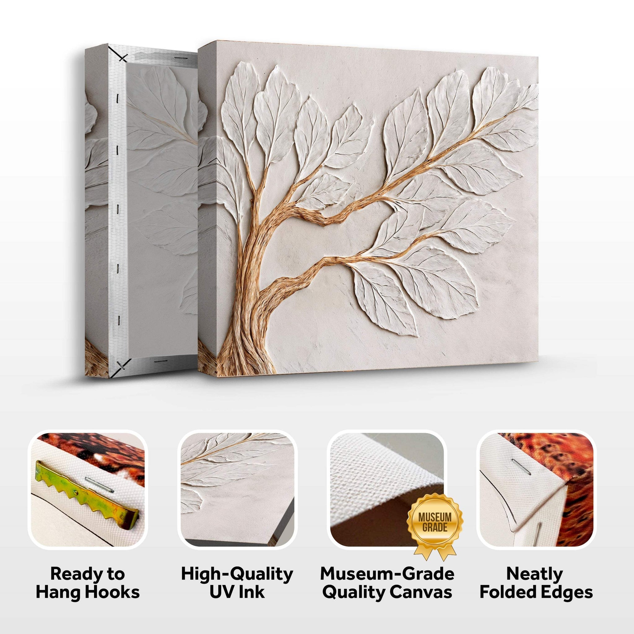 Calm In Ivory Clay Wall Art - Tailored Canvases - Flyclothing LLC