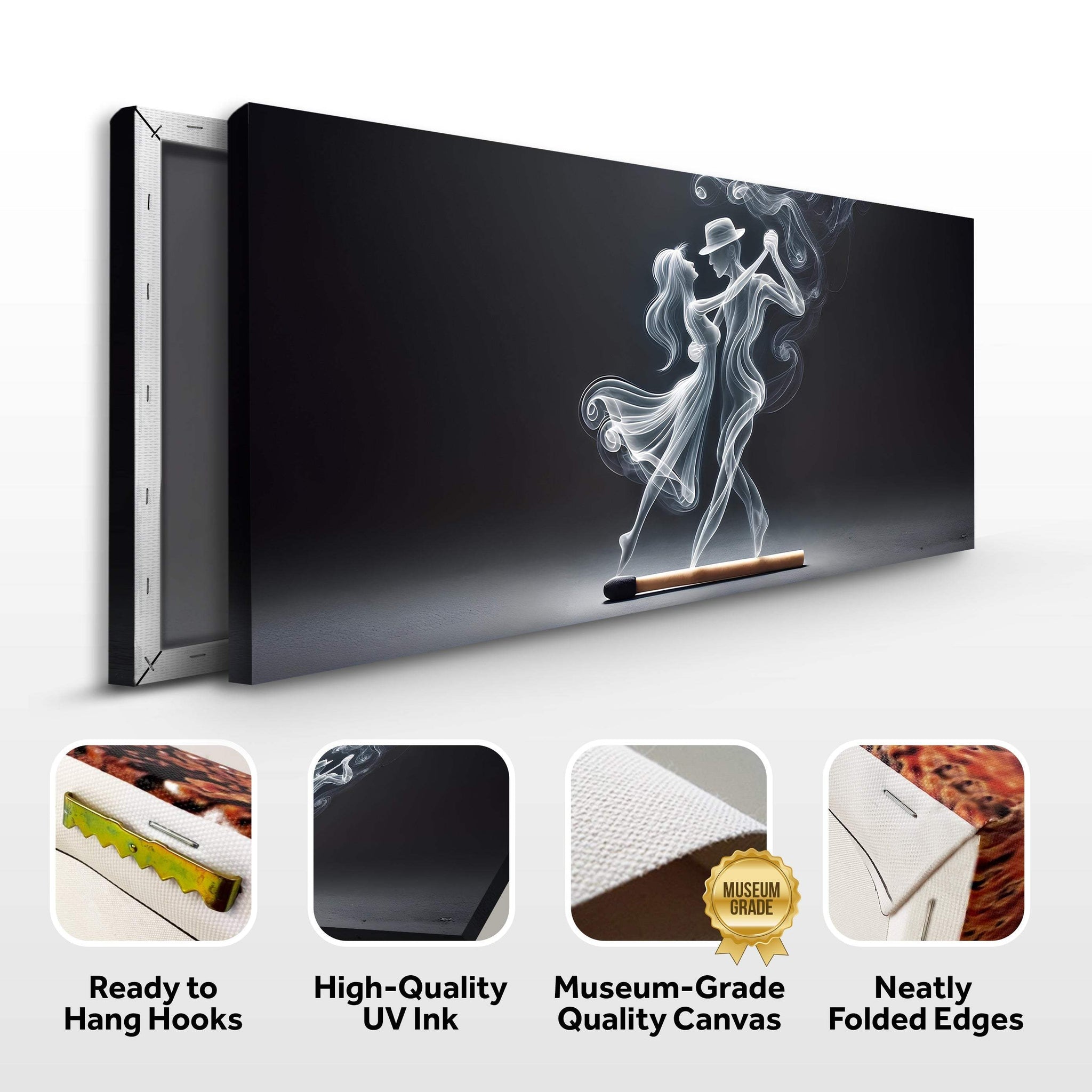 Modern Abstract Couple Dance Wall Art - Tailored Canvases - Flyclothing LLC
