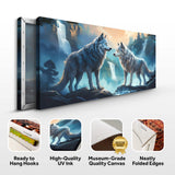 3D Wolves Wall Art IV - Tailored Canvases - Flyclothing LLC