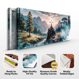 Cross On A Hill Faith Wall Art - Tailored Canvases - Flyclothing LLC