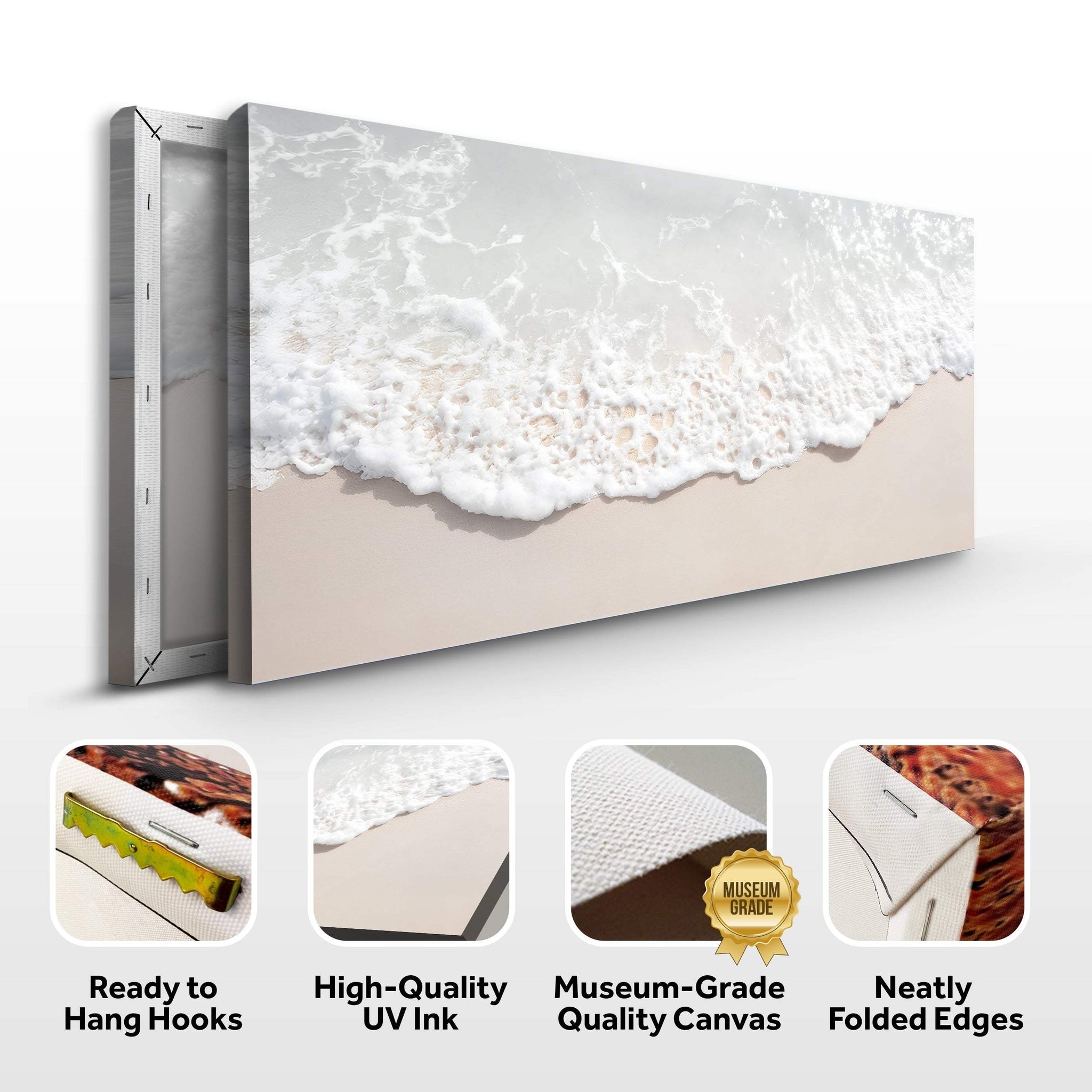 Sandy Waves Wall Art - Tailored Canvases - Flyclothing LLC