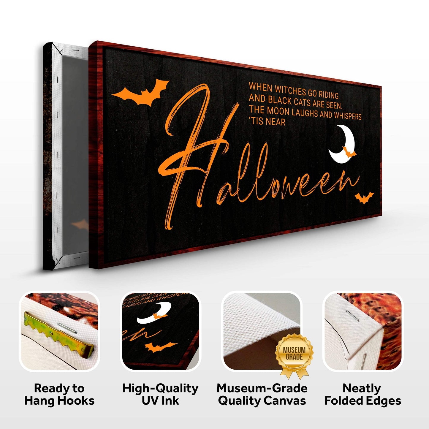 When Witches Halloween Wall Sign - Tailored Canvases - Flyclothing LLC