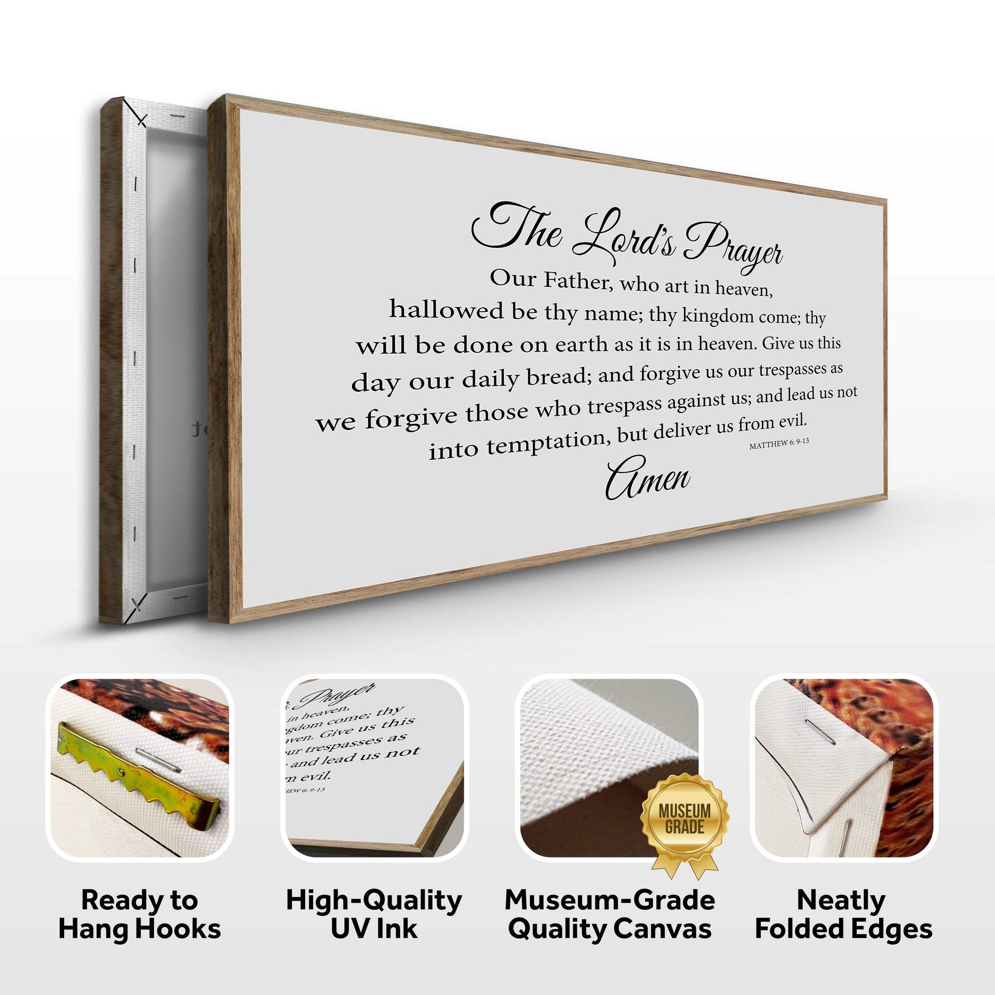 The Lord's Prayer Faith Sign - Tailored Canvases - Flyclothing LLC