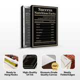 Ingredients For Success Motivational Wall Sign - Tailored Canvases - Flyclothing LLC