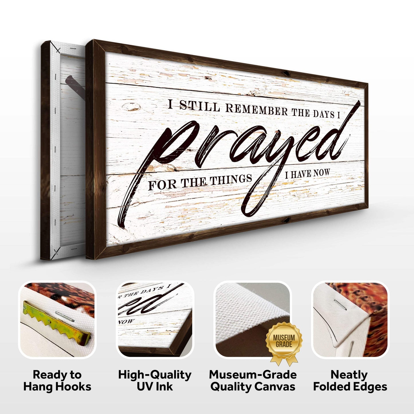 I Still Remember The Days I Prayed Faith Sign II - Tailored Canvases - Flyclothing LLC