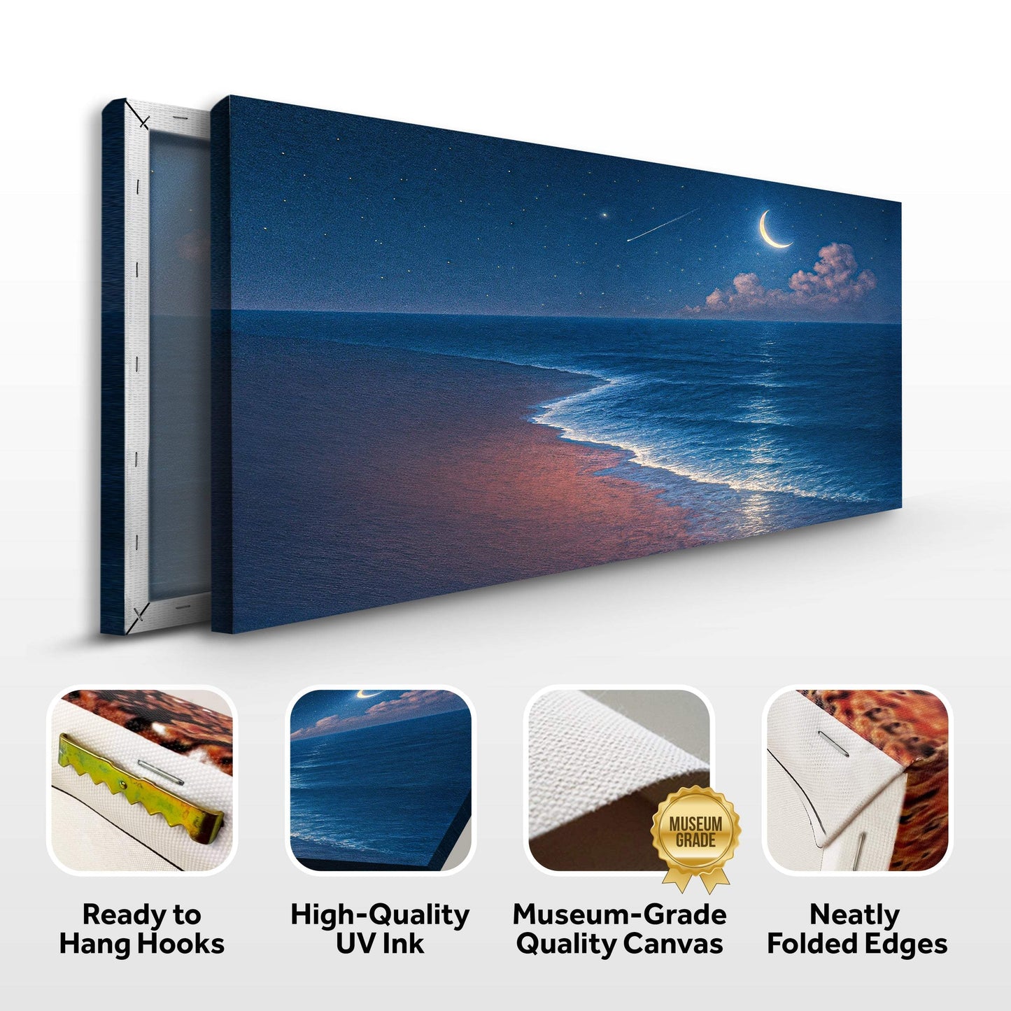 Beach Shoreline Coastal Wall Art V - Tailored Canvases - Flyclothing LLC