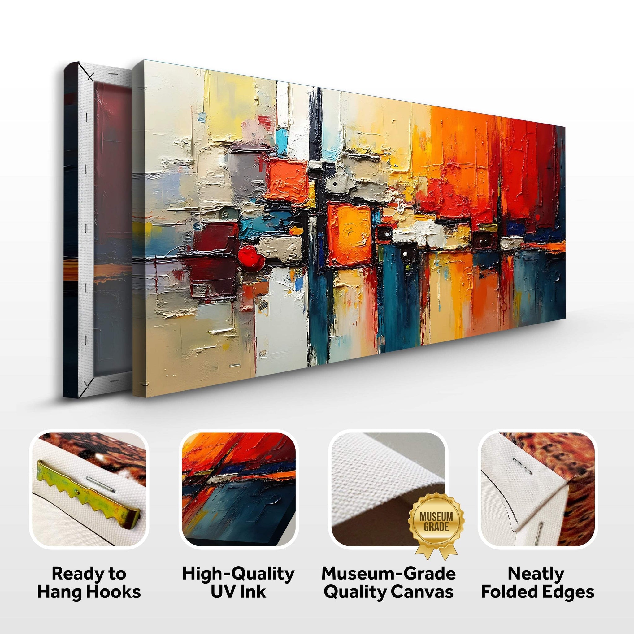 Colorful Abstract Wall Art II - Tailored Canvases - Flyclothing LLC