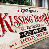 Vintage Rustic Kissing Booth Sign IV - Tailored Canvases - Flyclothing LLC