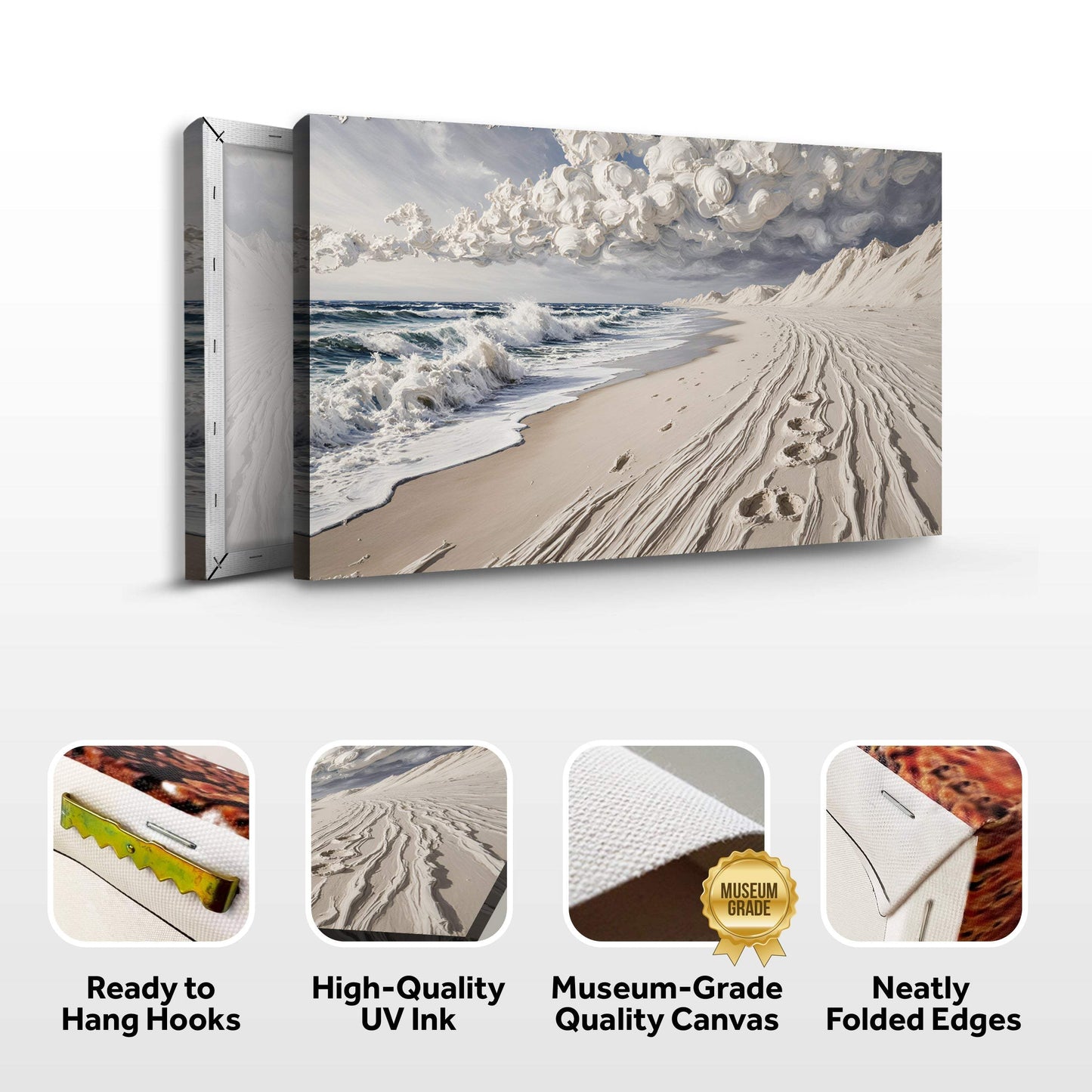 Footprints in the Sand Wall Art - Tailored Canvases - Flyclothing LLC