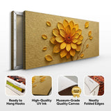 Golden Dandelion Minimalist Abstract Wall Art IV - Tailored Canvases - Flyclothing LLC