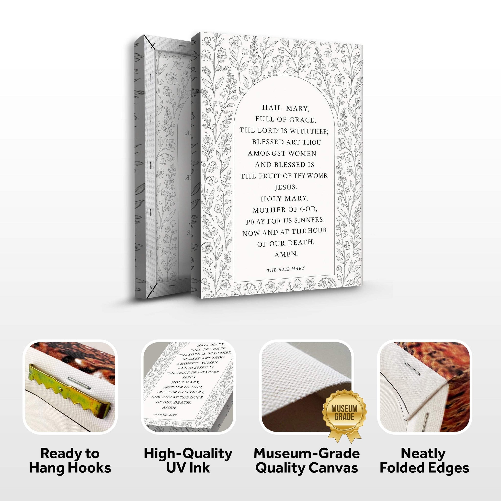 The Hail Mary Faith Sign III - Tailored Canvases - Flyclothing LLC