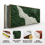 Green Rivers Abstract Wall Art - Tailored Canvases - Flyclothing LLC