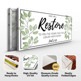 And I Will Restore To You - Joel 2:25 Faith Sign II - Tailored Canvases - Flyclothing LLC