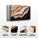 Amber Ocean Waves Wall Art - Tailored Canvases - Flyclothing LLC