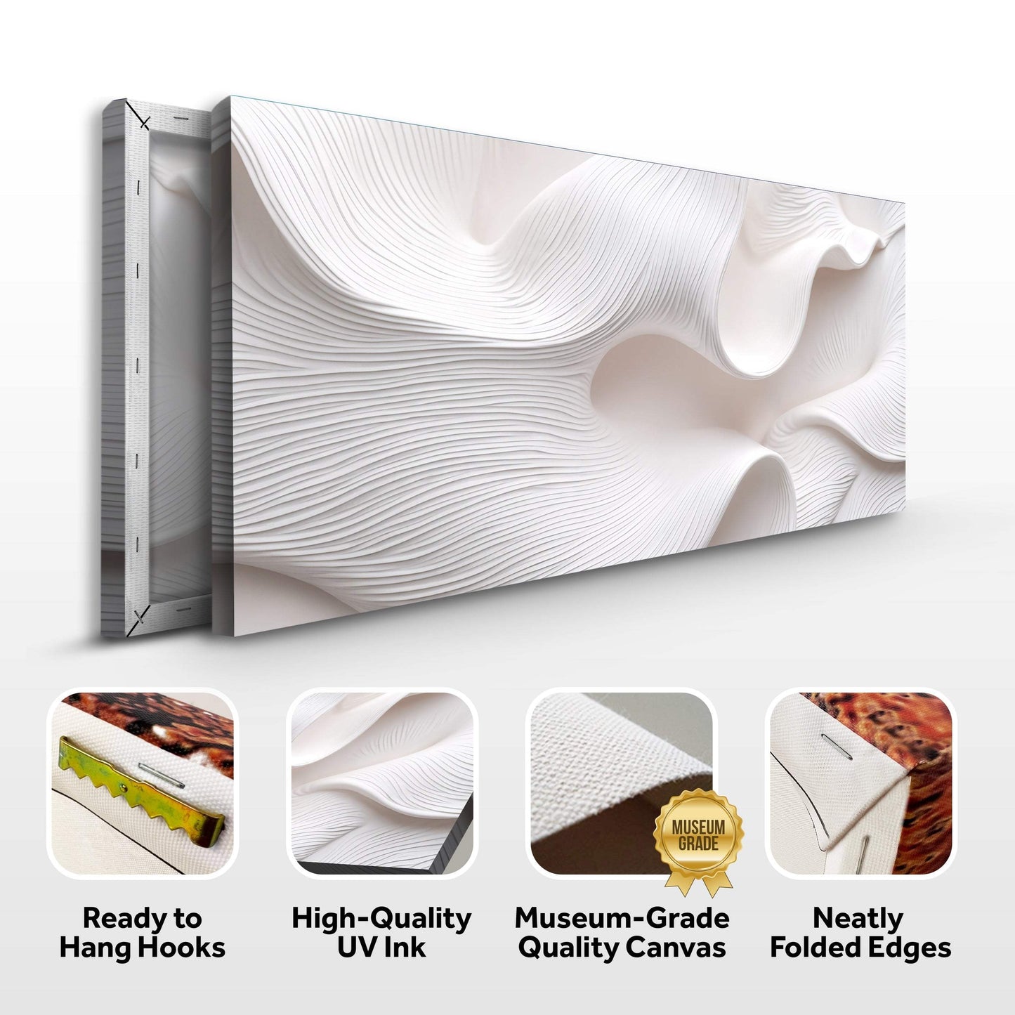 Minimalist Waves Wall Art II - Tailored Canvases - Flyclothing LLC