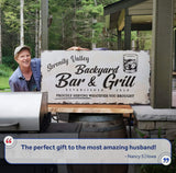 Backyard Bar & Grill Sign XVI - Tailored Canvases - Flyclothing LLC