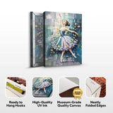 Ballerina Abstract Wall Art - Tailored Canvases - Flyclothing LLC