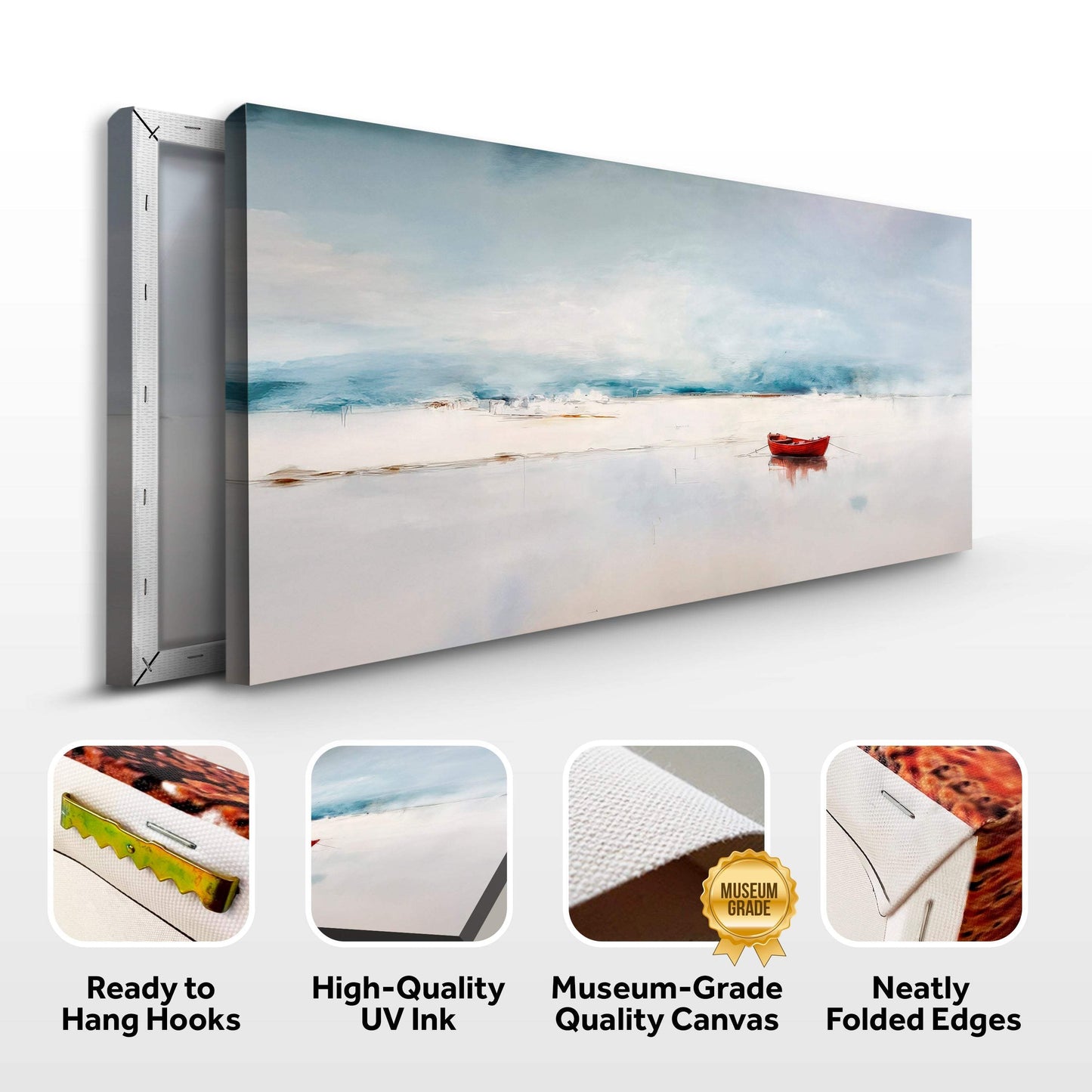 Misty Morning Abstract Wall Art - Tailored Canvases - Flyclothing LLC